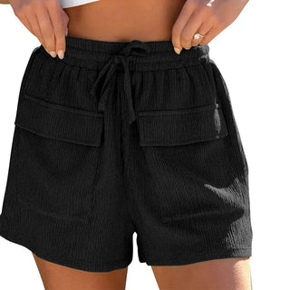 Summer Drawstring Shorts With Pockets Casual Sports Pants Womens Clothing Phosgene