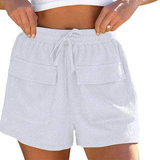 Summer Drawstring Shorts With Pockets Casual Sports Pants Womens Clothing Phosgene