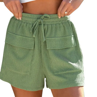 Summer Drawstring Shorts With Pockets Casual Sports Pants Womens Clothing Phosgene