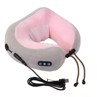 U Shaped Massage Pillow Neck Massage Device Electric Neck Massager Apparatus Shoulder Back Cervical Massager For Body Relaxation Phosgene