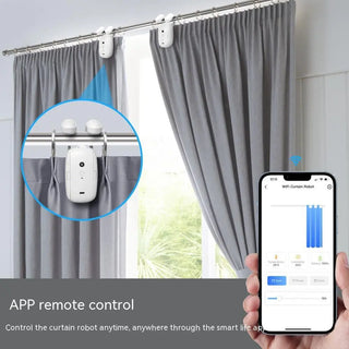 Wifi Curtain Robot Smart Home Roman Rod Electric Curtain Companion Phosgene