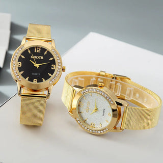 Women's Fashion Diamond Case Quartz Watch Phosgene