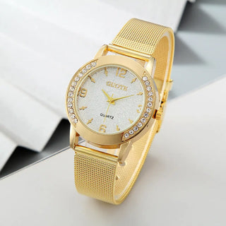 Women's Fashion Diamond Case Quartz Watch Phosgene