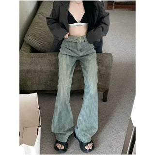 Women's Fashion Straight Wide-leg Pants Phosgene