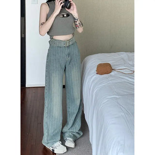 Women's Fashion Straight Wide-leg Pants Phosgene