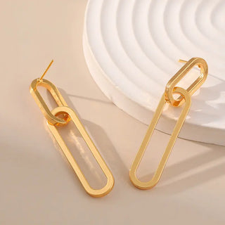 Women's Long And Simple Clip Earrings Phosgene