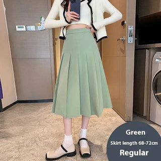 Women's Retro Skirt Khaki Autumn And Winter New Loose High Waist Phosgene