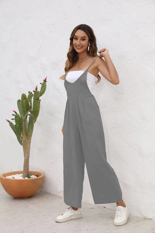 Women's Solid Color Casual Jumpsuit Phosgene