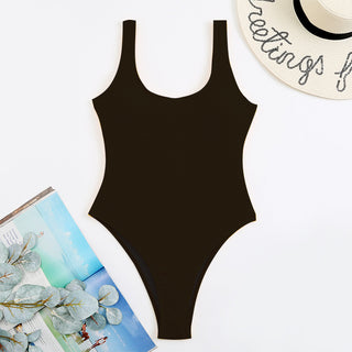 New Siamese Conservative Double-shoulder Strap Women's Swimsuit - Phosgene