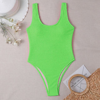 New Siamese Conservative Double-shoulder Strap Women's Swimsuit - Phosgene