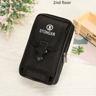 Oxford Cloth Waterproof Snap Phone Bag - Phosgene