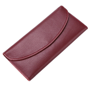 Women's Leather Simple Wallet Long - Phosgene