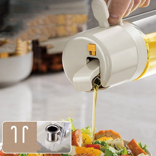 2 In 1 Oil Sprayer Bottle BBQ Cooking Oil Dispenser Olive Oil Pourers Sprayer Kitchen Baking Oil Mister Vinegar Bottle - Phosgene