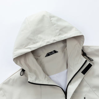 Workwear Outdoor Trendy Jacket Hooded Waterproof Windproof Single Jacket Coat - Phosgene