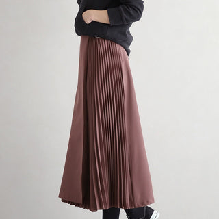 Autumn And Winter Design Sense Niche Pleated Skirt For Women - Phosgene