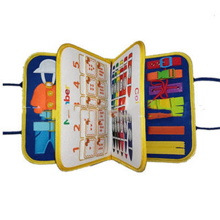 New Busy Book Children's Busy Board Dressing And Buttoning Learning Baby Early Education Preschool Sensory Learning Toy - Phosgene