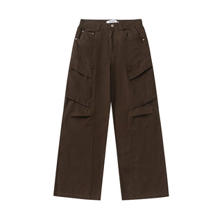 Men's Solid Color Loose Straight Pants Phosgene