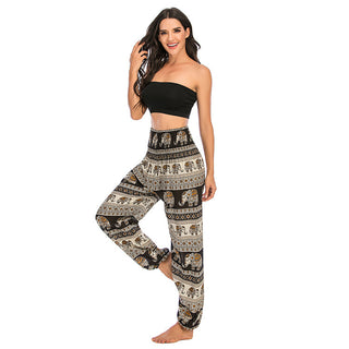 Thailand Elephant Bloomers Yoga Clothes Casual Trousers - Phosgene