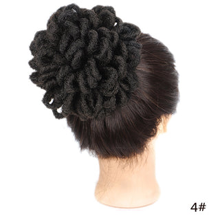 African Wig Bun Hair Bag Drawstring Dreadlocks Afro Hair Bag - Phosgene