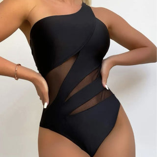 Women's Swimsuit Sexy Solid Color One-piece Swimsuit Bikini Phosgene