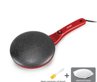 Breakfast Crepe Maker Spherical Non-stick Baking Pan, One Stick, Two Flips Phosgene