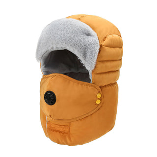 Women's Hat Cold-proof Hat Cycling Ear Protection Thickened Cold-proof Warm Cotton Cap - Phosgene