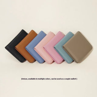 Simple Women's Two-fold Ultra-thin Practical Couple Wallet - Phosgene