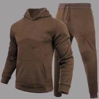 Slim Fit Solid Color Hoodie Suit Men's Clothing Phosgene