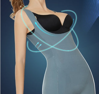 Non-staining One-piece Warm Ginger Fiber Shapewear U Design Abdominal Lifting Hip Girdle Waist Postpartum Repair After Taking Off The Type Of Beautiful Body Female - Phosgene