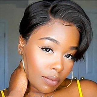 Short Bob Wig Lace Frontal Wigs For Black Women Human Hair - Phosgene