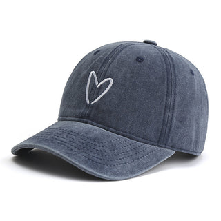 Spring And Summer Fashion Embroidery Love Baseball Hat - Phosgene