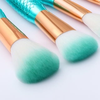 Mermaid Shaped Makeup Brushes - Phosgene