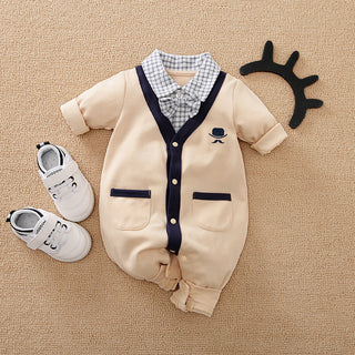 Fake Two Outer Clothing Newborn Clothing Crawl - Phosgene