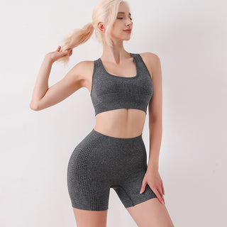 Seamless Yoga Clothes Two-piece Set - Phosgene