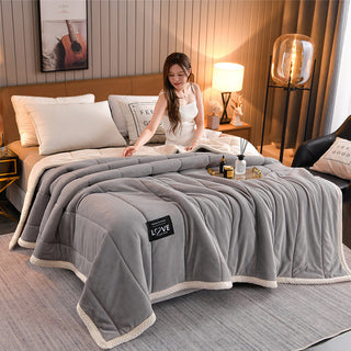 Thick Warm Winter Bed Blankets Wool Blanket Bedspread - Phosgene