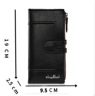 Women's Wallet Long Two-fold Zipper Plain Phosgene