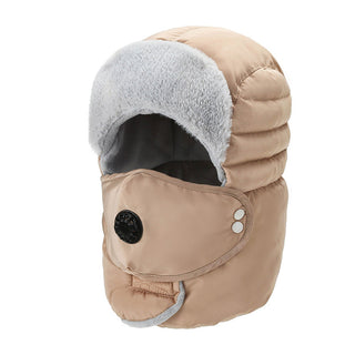 Women's Hat Cold-proof Hat Cycling Ear Protection Thickened Cold-proof Warm Cotton Cap - Phosgene