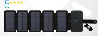 Outdoor Folding Solar Panel Charger Portable 5V 2.1A USB Output Devices Camp Hiking Backpack Travel Power Supply For Smartphones - Phosgene