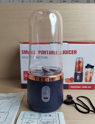 6blade Portable Blender Mini Juicer Cup Extractor Smoothie USB Charging Fruit Squeezer Blender Food Mixer Ice Crusher Portable Juicer Machine - Phosgene