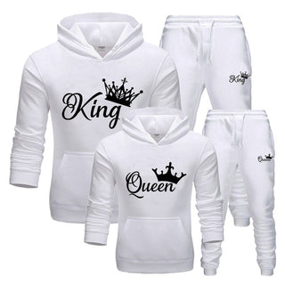 Sports Suit King Or Queen Printed Couple 2-piece Set Phosgene