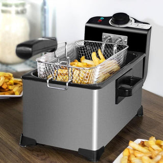 Household 3L French Fries Electromechanical Fryer Phosgene