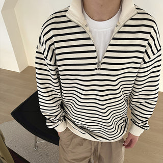 Men's Striped Navy Long Sleeve Phosgene