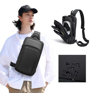 Men's Waterproof Leisure Shoulder Chest Bag - Phosgene