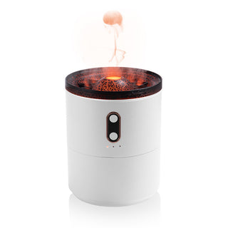 Volcanic Flame Aroma Essential Oil Diffuser USB Portable Jellyfish Air Humidifier Night Light Lamp Fragrance Humidifier - Phosgene