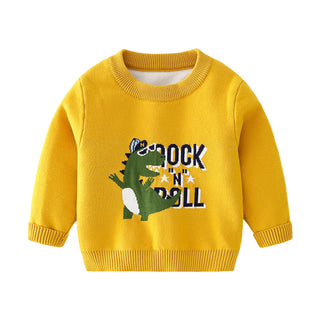 Autumn Boy Cartoon Sweater - Phosgene