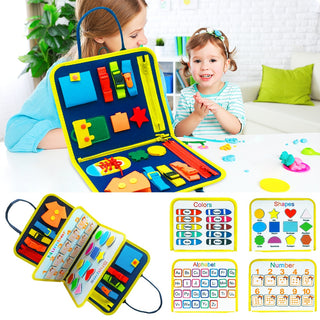 New Busy Book Children's Busy Board Dressing And Buttoning Learning Baby Early Education Preschool Sensory Learning Toy - Phosgene