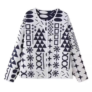 Printed Reversible Cotton-padded Coat Coat - Phosgene