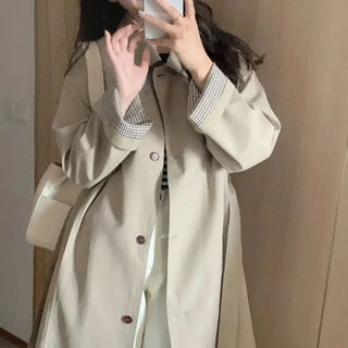 Korean Style Windbreaker Early Autumn Coat Women's Small - Phosgene