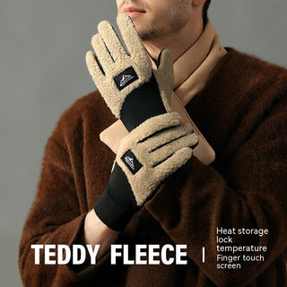 Teddy Velvet Insulated Gloves For Outdoor Use - Phosgene