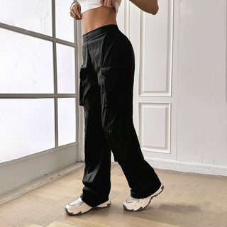 Women's Fashion Casual Solid Color Sweatpants Trousers - Phosgene